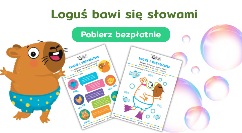 Karty pracy Loguś bawi się słowami do pobrania Kapitan Nauka